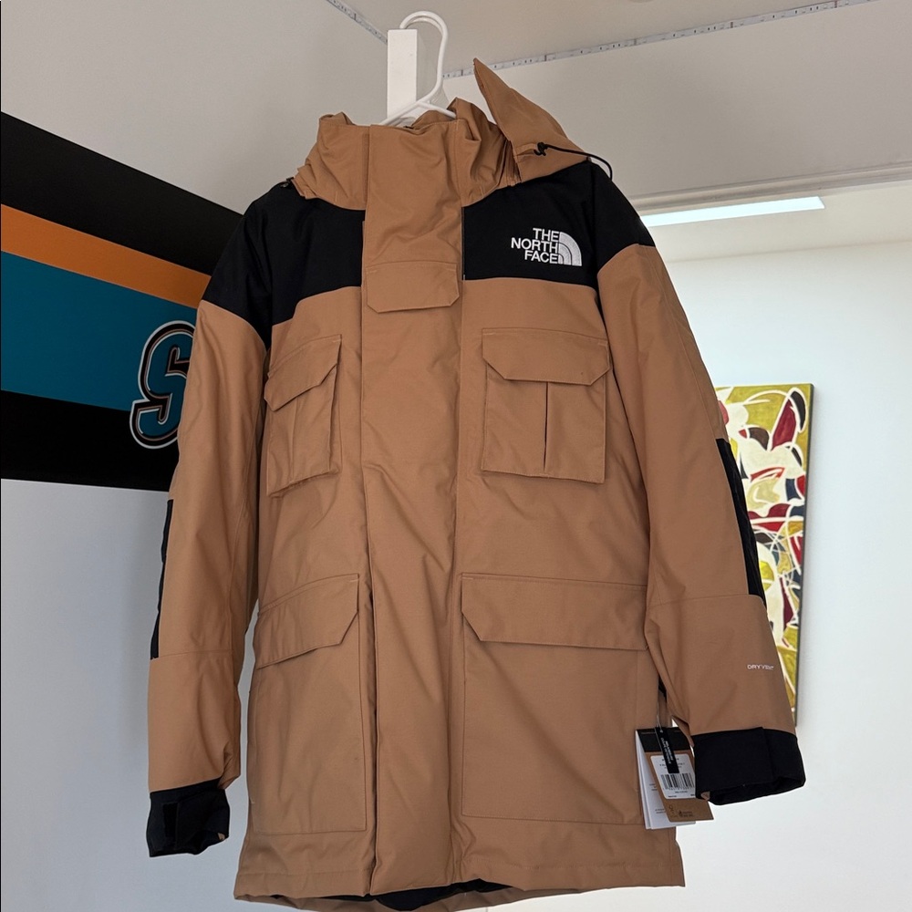 The North Face Men's Tan and Black Performance Jacket